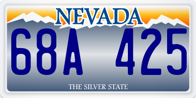 NV license plate 68A425