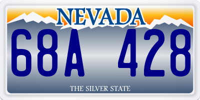 NV license plate 68A428