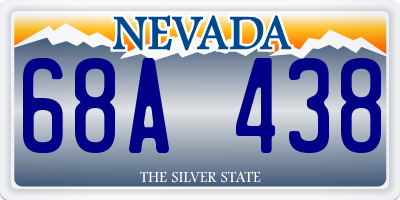 NV license plate 68A438