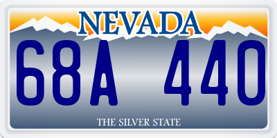 NV license plate 68A440
