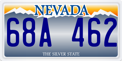NV license plate 68A462
