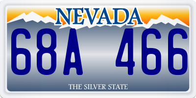 NV license plate 68A466