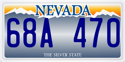 NV license plate 68A470