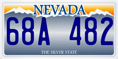 NV license plate 68A482