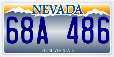 NV license plate 68A486