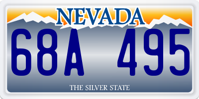 NV license plate 68A495