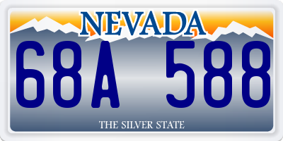 NV license plate 68A588