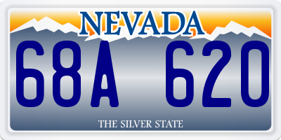 NV license plate 68A620