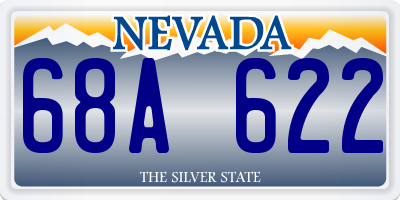 NV license plate 68A622