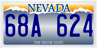 NV license plate 68A624