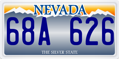 NV license plate 68A626