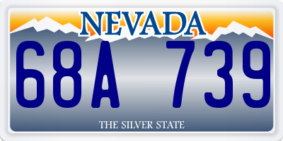 NV license plate 68A739