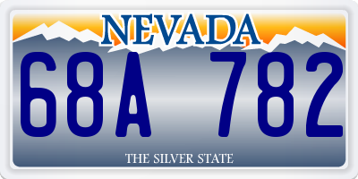 NV license plate 68A782