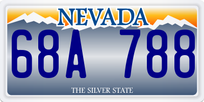 NV license plate 68A788