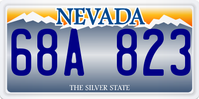 NV license plate 68A823