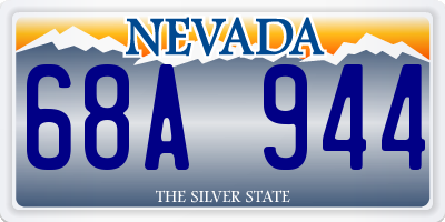 NV license plate 68A944