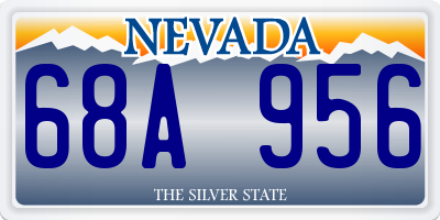 NV license plate 68A956