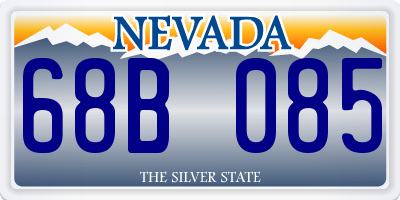 NV license plate 68B085