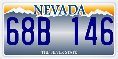 NV license plate 68B146