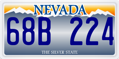 NV license plate 68B224