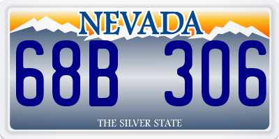NV license plate 68B306