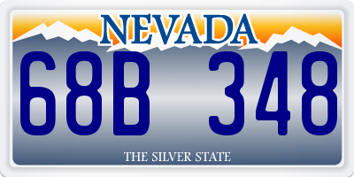 NV license plate 68B348