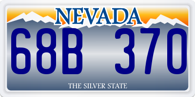 NV license plate 68B370