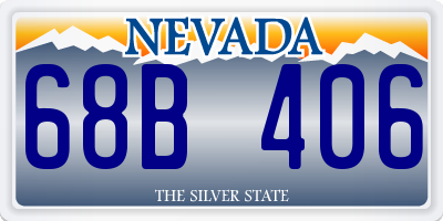 NV license plate 68B406