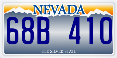 NV license plate 68B410