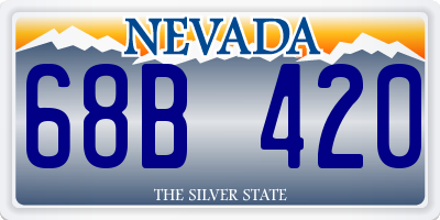 NV license plate 68B420