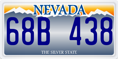 NV license plate 68B438