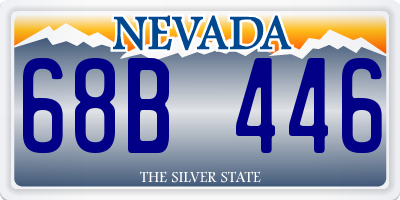 NV license plate 68B446