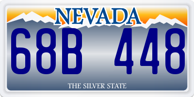 NV license plate 68B448