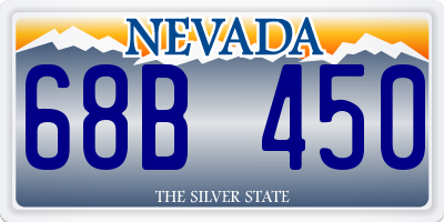 NV license plate 68B450