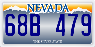 NV license plate 68B479