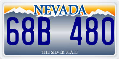 NV license plate 68B480