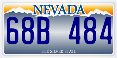 NV license plate 68B484