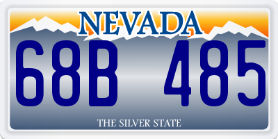 NV license plate 68B485