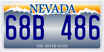 NV license plate 68B486