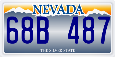 NV license plate 68B487