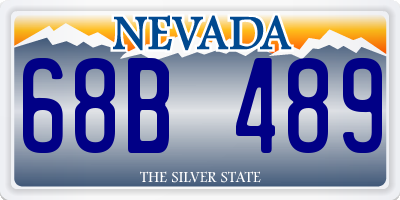 NV license plate 68B489