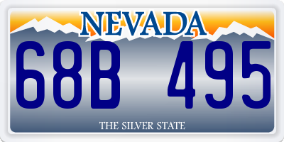 NV license plate 68B495