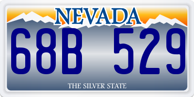 NV license plate 68B529