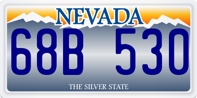 NV license plate 68B530