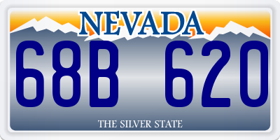 NV license plate 68B620