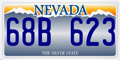 NV license plate 68B623