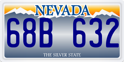 NV license plate 68B632