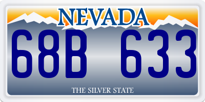 NV license plate 68B633