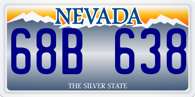 NV license plate 68B638