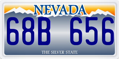 NV license plate 68B656